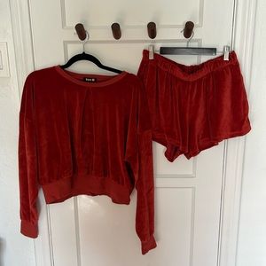 Suzi Kondi sweatshirt short set